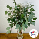Livraison Bouquet de d'Eucalyptus et Gypsophiles à Pleyben